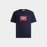 BALLY 復古明信片印花短袖 T-Shirt