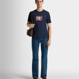 BALLY 復古明信片印花短袖 T-Shirt