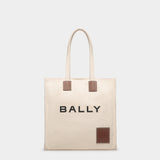 BALLY AKELEI canvas tote bag