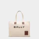 BALLY AKELEI Horizontal canvas tote bag