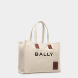 BALLY AKELEI Horizontal canvas tote bag