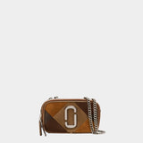 MARC JACOBS SOFTSHOT 拼接麂皮斜背包