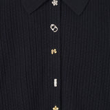 MARC JACOBS 麻花針織吊飾開襟外套
