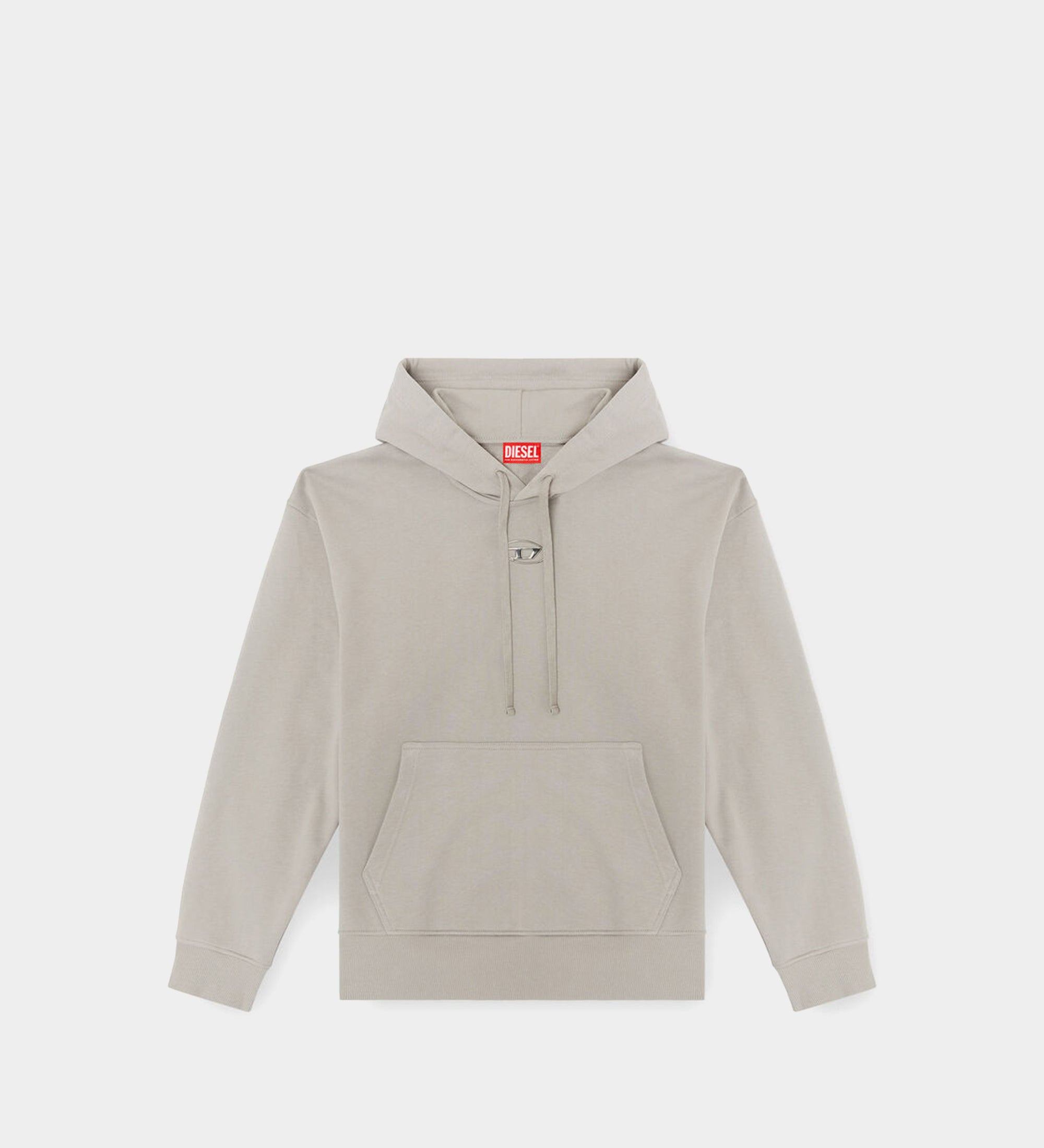 DIESEL 金屬 D Logo連帽上衣