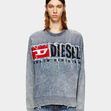 DIESEL Logo破壞針織上衣