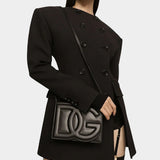 DOLCE&GABBANA 壓紋斜背小方包