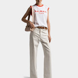 BALMAIN 3釦肩飾 Logo 背心