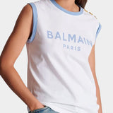 BALMAIN 3釦肩飾 Logo 背心