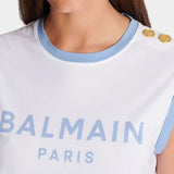 BALMAIN 3釦肩飾 Logo 背心