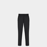 BALMAIN Classic fit wool straight-leg trousers