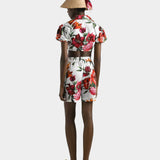 DOLCE&GABBANA 熱帶花卉短版襯衫