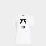 DOLCE&GABBANA Bowknot LOGO T-shirt