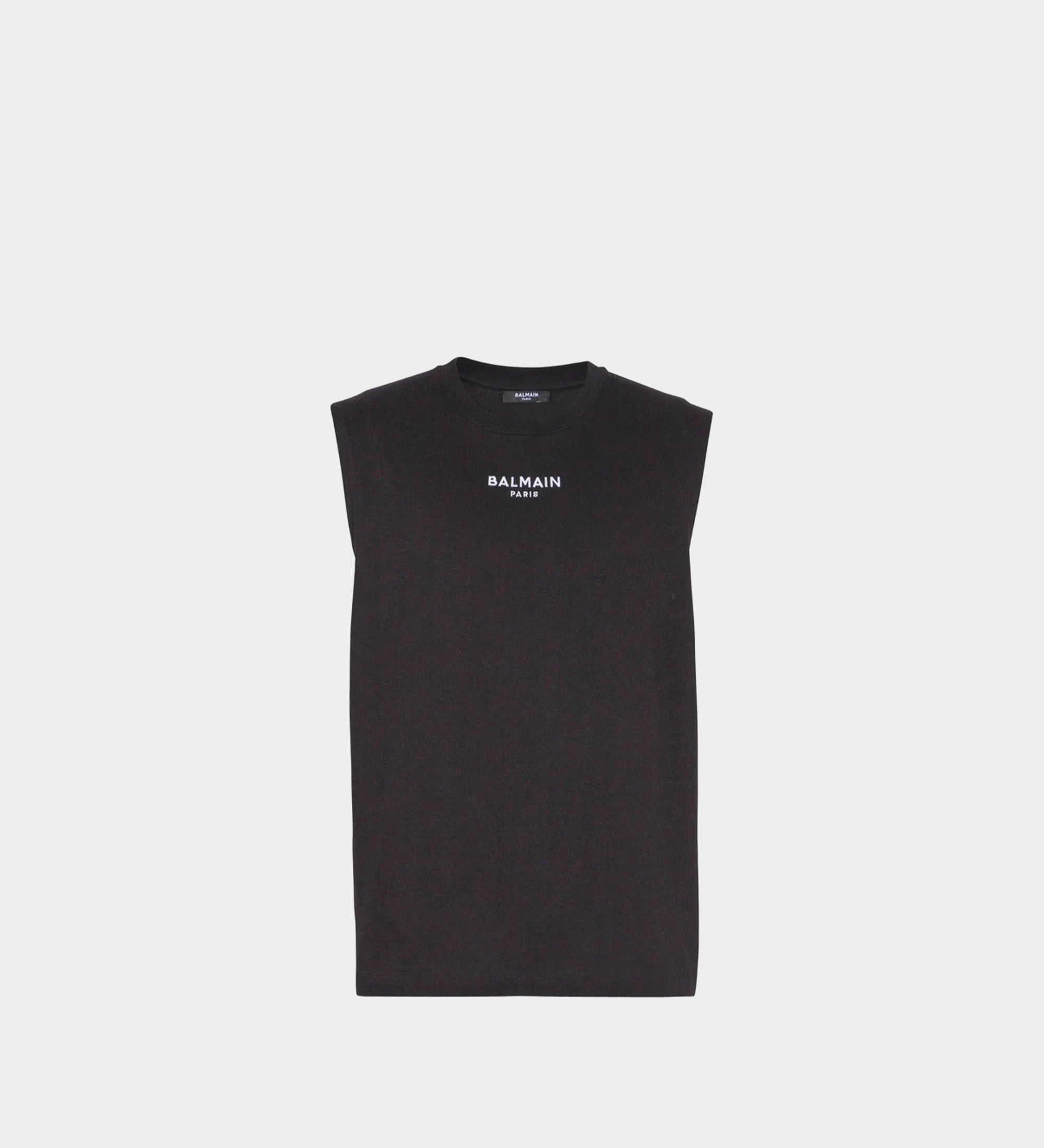 BALMAIN 刺繡 Logo 無袖上衣