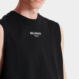 BALMAIN 刺繡 Logo 無袖上衣