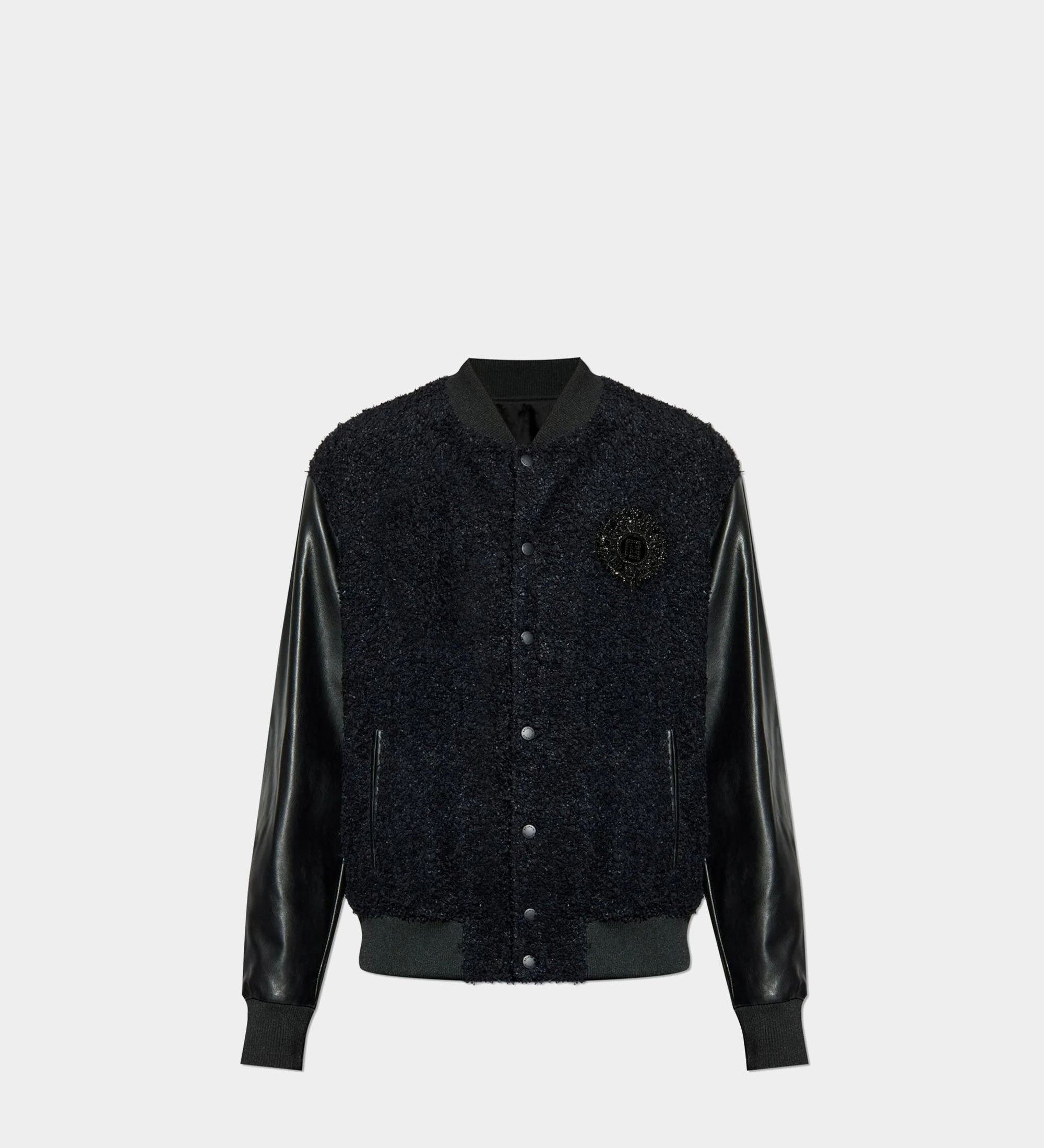 BALMAIN 拼接飛行夾克外套