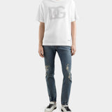 DOLCE&GABBANA 水鑽 LOGO T-shirt