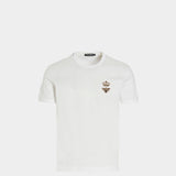 DOLCE&GABBANA crown emblem LOGO embroidered T-shirt