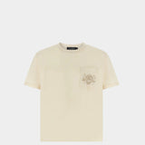 DOLCE&GABBANA laurel leaf emblem LOGO T-shirt