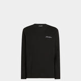 DOLCE&GABBANA embroidered logo long-sleeved T-shirt