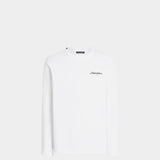 DOLCE&GABBANA embroidered logo long-sleeved T-shirt