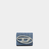 DIESEL 1DR 牛仔三折短夾