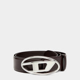 DIESEL D Logo皮革腰帶