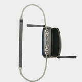 MARC JACOBS Metal chain denim camera bag
