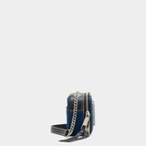 MARC JACOBS Metal chain denim camera bag