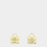 MARC JACOBS The Tote Bag 金色迷你托特包造型耳釘