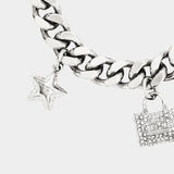 MARC JACOBS 鋯石迷你吊飾手鍊