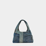 MARC JACOBS patchwork denim shoulder bag