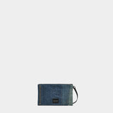 MARC JACOBS patchwork denim shoulder bag