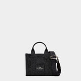 MARC JACOBS Small rhinestone canvas tote