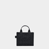 MARC JACOBS Small rhinestone canvas tote