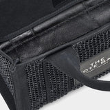 MARC JACOBS Small rhinestone canvas tote