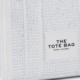 MARC JACOBS Small rhinestone canvas tote