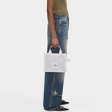 MARC JACOBS Small rhinestone canvas tote