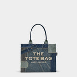 MARC JACOBS Large patchwork denim tote bag