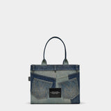 MARC JACOBS Large patchwork denim tote bag