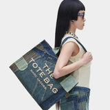 MARC JACOBS Large patchwork denim tote bag