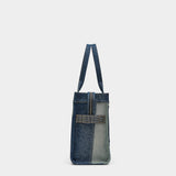MARC JACOBS Large patchwork denim tote bag