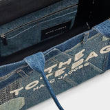 MARC JACOBS Large patchwork denim tote bag