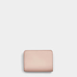 MARC JACOBS 拉鏈素面 LOGO 小型皮夾