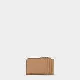 MARC JACOBS 浮雕 LOGO 拉鍊多功能皮夾