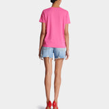 BALMAIN 粉色襯膚 Logo 印花 T-Shirt
