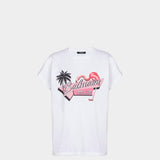 BALMAIN 芭蕾火鶴印花短袖 T-shirt