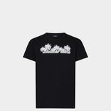 BALMAIN 棕櫚樹標誌短袖棉質 T-Shirt