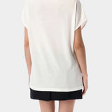 BALMAIN Eye 印花白色船領 T-Shirt