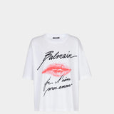 BALMAIN Kiss 短袖 T-shirt