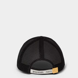 BALMAIN 緞帶標語裝飾棒球帽